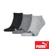 PUMA 毛巾底混色運動短筒襪3雙裝 彪馬 跳豹 男襪 女襪 襪子 運動襪 短襪 踝襪 厚底 平整縫頭 透氣 耐磨 灰