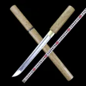 [龍泉劍莊]匠心刀劍寶劍素裝短刀居合道直刀長刀裝飾*中刀 未開刃