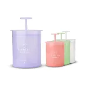 【MINT嚴選】洗臉起泡器 洗面乳打泡器 泡沫瓶 擠壓式快速發泡 雙層多孔設計/7*7*10(起泡器 打泡器 慕斯瓶)