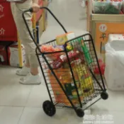 購物車 買菜車可折疊購物車便攜手拉車拖菜籃子車推車超市小貨車 【摩可美家】