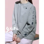 Yuri Shop✿日本代購 Ne-net 驚訝貓咪 男女款 兩袖印花 刺繡貓 長袖 T恤 精梳棉 上衣 寬鬆 休閒百搭