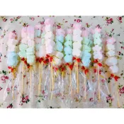 可接急單．小花棉花糖5入．婚禮小物．二次進場．送客禮．萬聖節．園遊會．聖誕節糖果．過年糖果．公關禮贈品
