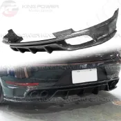 KP擎利國際 Porsche 保時捷 Macan 19+ 後下巴 下巴 碳纖維 水轉印 亮黑 消光黑 實體店面