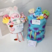 台灣發貨-藍色怪獸大學蘇利文玩偶花束維尼熊生日禮物送閨蜜女友畢業禮物男