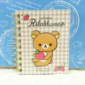 【震撼精品百貨】Rilakkuma San-X 拉拉熊懶懶熊 中便條本 格子 草莓 震撼日式精品百貨