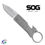 SOG KEYTRON KNIFE 鑰匙圈+開瓶器小 工具折刀 | KT1001-CP【詮國】