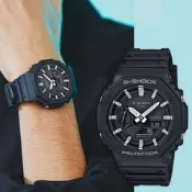 CASIO 卡西歐 G-SHOCK 八角雙顯電子錶 開學換新季 送禮推薦 GA-2100-1A