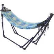 (店+)【Toymock】Toymock可攜式折疊吊床-NAVY CHIMAYO PATTERN