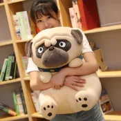 沙皮狗玩偶 巴哥犬絨毛娃娃 八哥犬抱枕 安撫公仔 生日禮物