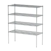 (店+)【dayneeds 日需百備】荷重型 150x60x180公分電鍍（鎖管）四層架 鐵力士架/收納層架/展示架/層架/鐵架