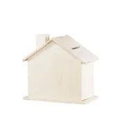 (店+)煙囪存錢筒︱木胚存錢 木質存錢筒 黏土木器 彩繪DIY 美勞材料 木製塗鴉 雪花泥黏土框 木製材料︱麥手作