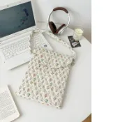 米蘭精品 【巴黎精品】現貨+預購 手拿包帆布電腦包-遊戲本碎花太空棉男女包包4色w1ac45