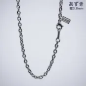 09/26出貨★KenkoJapan✕Phiten 聯名 あずき 寬3.0mm 純鈦項鍊 NK-TI-C05-KJ