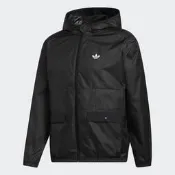 S.G ADIDAS ORIGINALS 三葉草 外套 風衣 防風  連帽 休閒 運動 黑色 男女款 GD3541