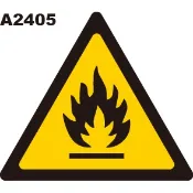 警告貼紙 A2405 嚴禁煙火 三角形警示貼紙  小心火源 [飛盟廣告 設計印刷]