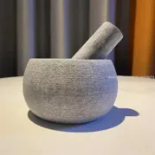 台灣出貨 家用石臼 蒜臼子 搗臼 天然青石 蒜泥器 搗蒜器 壓蒜罐 研磨器 研磨缽 研磨 石材 石臼搗碎器 壓蒜器 搗藥