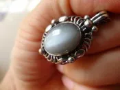 全新 專櫃正品真品 GEORG JENSEN 喬治傑生之 1995-2015 年度項鍊 灰色月光石項鍊 珠光款