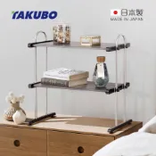 【日本田窪工業所 TAKUBO】日製雙層木紋桌上置物架系列-DIY