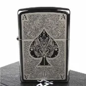 【ZIPPO】美系-Ace Filigree-鏤空花紋雷射雕刻加工打火機
