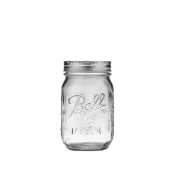 (店+)【Ball 梅森】Ball Mason Jar 16oz/480ml 窄口刻度款 梅森罐/玻璃瓶/梅森瓶/儲物罐/廚房用品/密封罐/收納