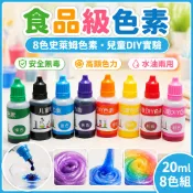 「一起探科學」20ml食品級色素 (不建議食用) 水油性 史萊姆色素 兒童DIY科學實驗 水晶泥調色 手工顏料