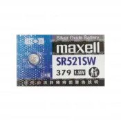 [百威電子]日本製 maxell 鈕扣電池 SR521SW / 379 (1.55V) 計算機溫度計主機板手錶水銀電池