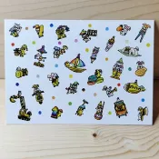 明信片/卡片/插畫卡片/生日賀卡 生日快樂每一天(四月壽星)