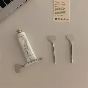 愛心護手霜擠壓器 擠牙膏器 鋁管護手霜牙膏擠壓神器 不鏽鋼牙膏夾