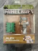 Jazwares我的世界Minecraft正版手辦，金甲ALEX套裝，Series 3，全新未拆封，帶原裝盒，盒況好。