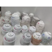 X早期陶瓷飯碗玫瑰花碗早期 大同 粉紅玫瑰花  早期杜鵑花小碗  大同窯青花小碗 超取限10入完美主義者請勿下標謝謝配