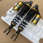 超大氣瓶 類O 機車後避震器 仿O 320 雙槍圓頭 BWS qc 勁戰 雷霆 MANY 機車電動車改裝後避震