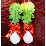 【好彩頭】好采頭 入厝 新居 嫁妝 好彩頭掛飾 開運商品 開幕送禮 新居 采頭 開工大吉 風水擺飾 菜頭【Nick小窩】