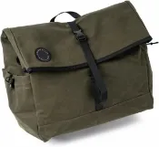 及時雨 生活好物選品 FAIRWEATHER Brompton Bag Wax Dark Olive 有框架款 石蠟帆布前掛包 20～28L 日本製