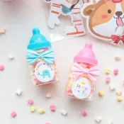 生日分享禮 迷你小奶瓶糖果  迷你粉彩棉花糖  2色可選 幼稚園