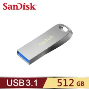 【SanDisk】CZ74  Ultra Luxe USB 3.1 隨身碟 512GB