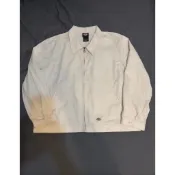 【TACKSTHGOOD】DICKIES 斜紋布 教練外套 米白色 2XL