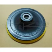 (店+)5吋(125mm)魔鬼氈底盤 4吋砂輪機轉換打蠟盤 4吋手持式砂輪機用打蠟底盤 黏扣研磨打蠟盤 轉接電鑽接桿