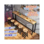 (店+)支援訂製 吧檯桌高腳桌長條桌靠墻窄桌子移動式餐桌吧檯椅
