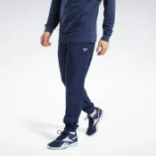 (店+)【REEBOK】REEBOK 長褲 深藍 縮口 訓練 運動褲 男 FU3103