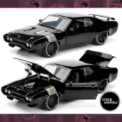 ◀倉庫掌門人▶美版 現貨 玩命關頭 Jada合金電影車模 黑 1:24 Dom's Plymouth GTX 電影周邊