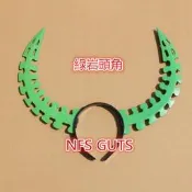 黑岩射手 BLACK GOLD 小島遊優美 牛角/綠黑岩頭角 髮箍髮飾PVC高還原造型配件Cosplay配件製作COS