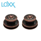LOXX E-Sophia (紅銅雕花) 德製安全肩帶釦-電吉他/電貝斯 Bass 用 [唐尼樂器]