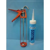 GS57不乾膠填縫劑全新不乾膠填縫劑,附噴槍*1公司貨,可用於車門防水布黏貼,可用膠槍擠壓