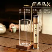 線香爐線香盒香盒禪意檀香爐熏香爐插香座線香插倒掛支架香爐插香木質家居瑜伽薰創意擺件倒流香爐 黑檀木或胡桃木鏤空雕刻