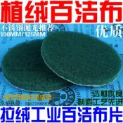 【含稅】5寸125MM圓形拉絨工業百潔布片植絨背絨拋光布菜瓜布除鐵鏽清潔(最小規格 需其他規格則提問)【18-006】