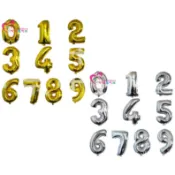 ★CC派對★現貨商品檢驗合格 32吋數字氣球0-9 金色/銀色 鋁箔氣球 生日慶生 婚禮佈置 活動佈置 生日氣球學校表演