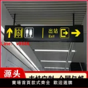 洋洋優品 【台灣公司 可開發票】吊牌燈箱商場地下車庫停車場指示牌定制醫院雙面鏤空發光廠家定做