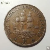 【滿300出貨】【40143】南非1938年1便士銅幣 31mm 非洲硬幣 保真錢幣 #外幣#硬幣#壹米硬幣