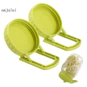 Anjulu1 發芽蓋帶支架食品級發芽機蓋豆芽種植廣口罐蓋梅森罐易種子發芽苜蓿西蘭花沙拉綠