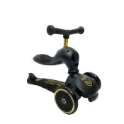 【Scoot&Ride】Kick1 Cool飛滑步車/滑板車-黑金(奧地利滑步車 平衡車 嚕嚕車 學步車)